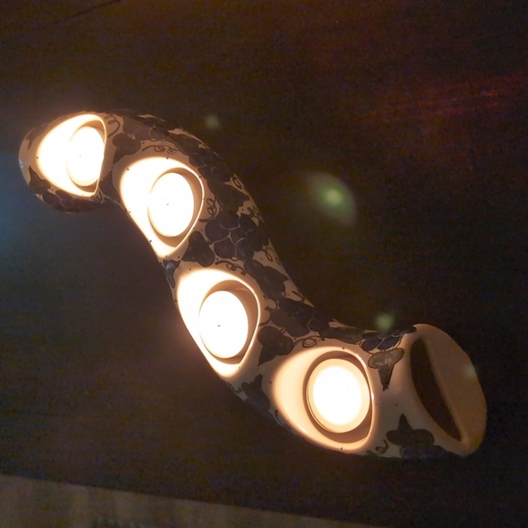 Andy Unikat Polish Pottery Advent Candle Centerpiece - Hand Made Hand Painted - Picture 8 of 15